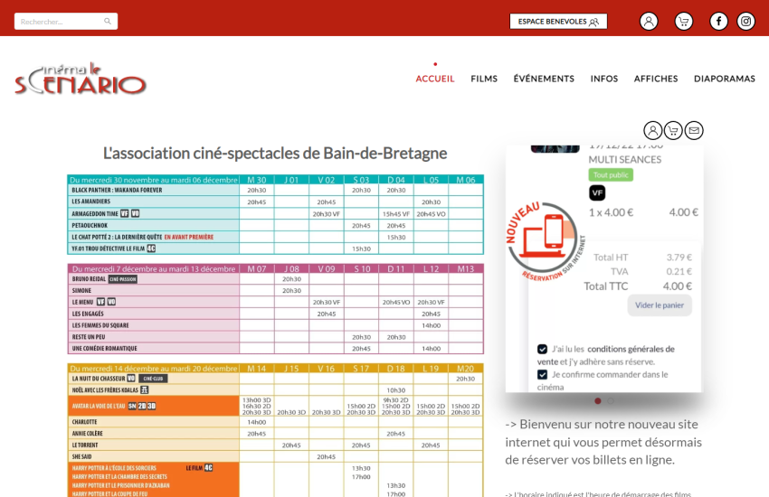 Cinéma Le Scénario